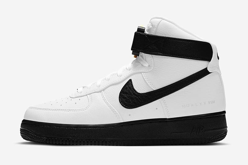 1017 ALYX 9SM x Nike Air Force 1 High 聯名鞋款黑白配色發佈