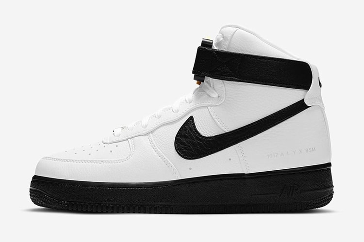 1017 ALYX 9SM x Nike Air Force 1 High 聯名鞋款黑白配色發佈