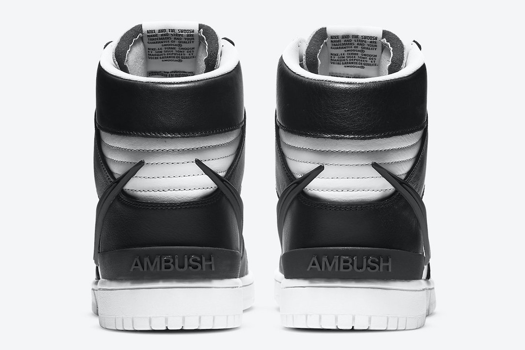 AMBUSH x Nike Dunk High 全新聯乘鞋款黑白配色官方圖輯、發售日期正式公開