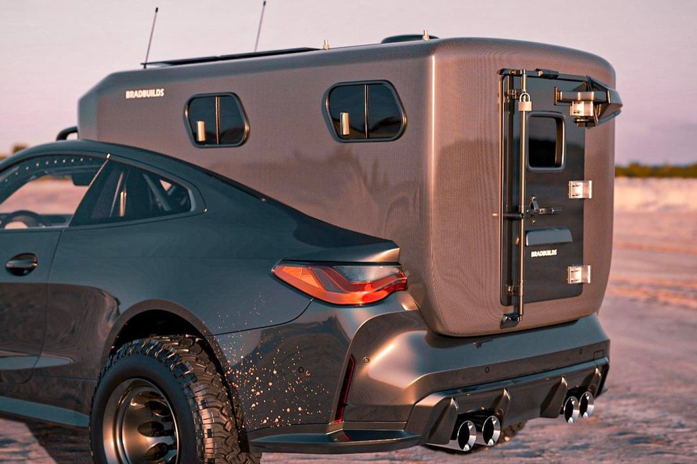 BradBuilds 打造 BMW M4 寬體化露營越野車改裝版本