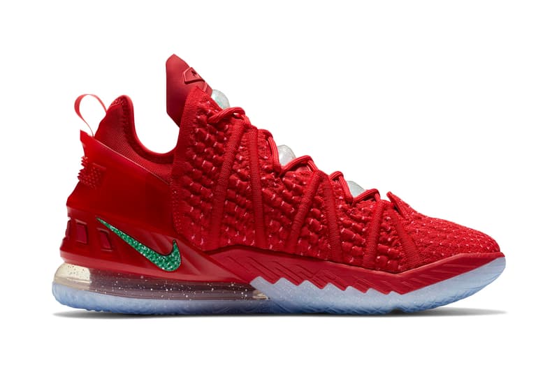 Nike LeBron 18 全新聖誕節配色「X-Mas in LA」正式發佈