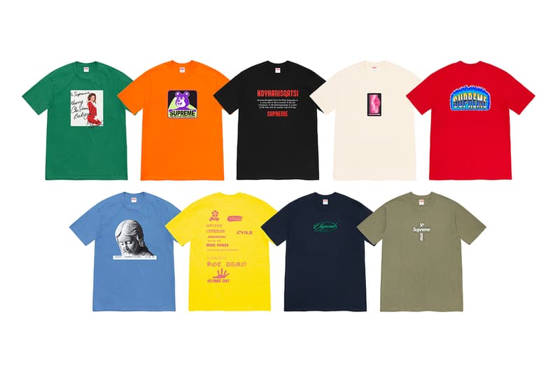 Supreme 2020 冬季 T-shirt 系列正式發佈