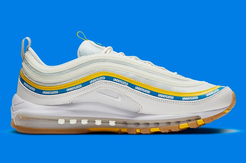 率先預覽 UNDEFEATED x Nike Air Max 97 全新聯乘藍黃配色