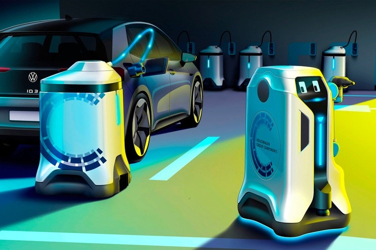 Volkswagen 展示全新電能車自動充電機器人