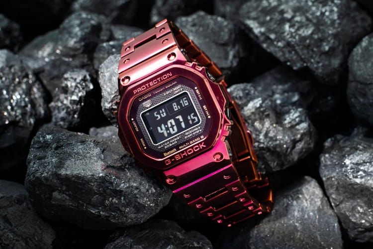G-Shock 不鏽鋼系列 Full Metal 5000 全新紅色錶款發佈