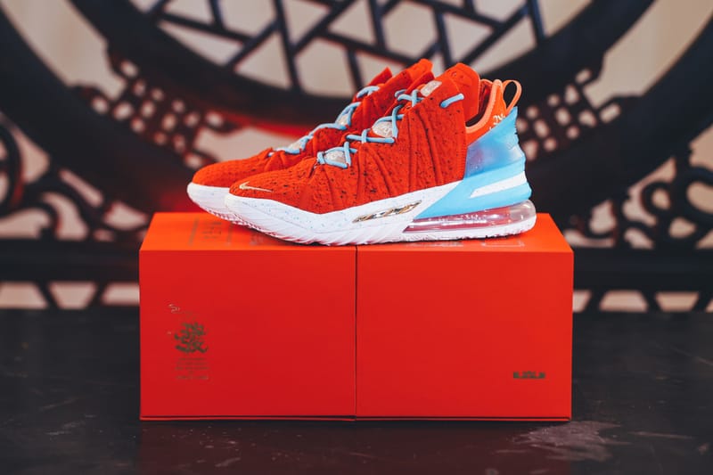 细节近赏 Nike LeBron 18「恭喜发财」别注配色