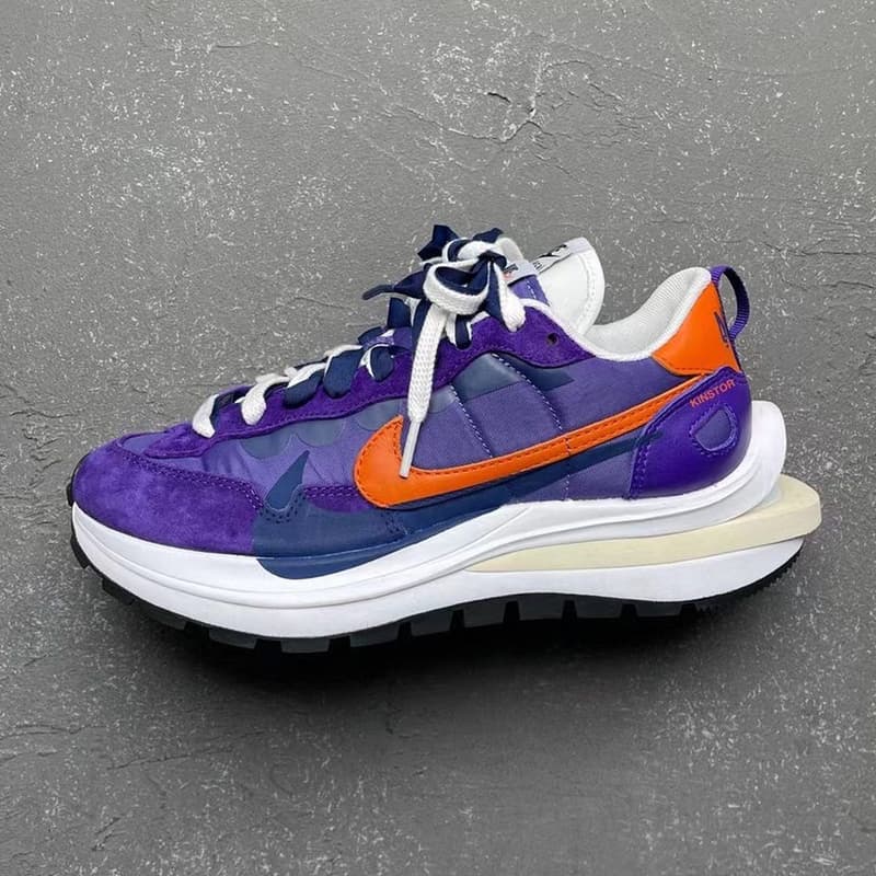 sacai x Nike VaporWaffle 最新聯名配色「Dark Iris」近賞圖輯再曝光