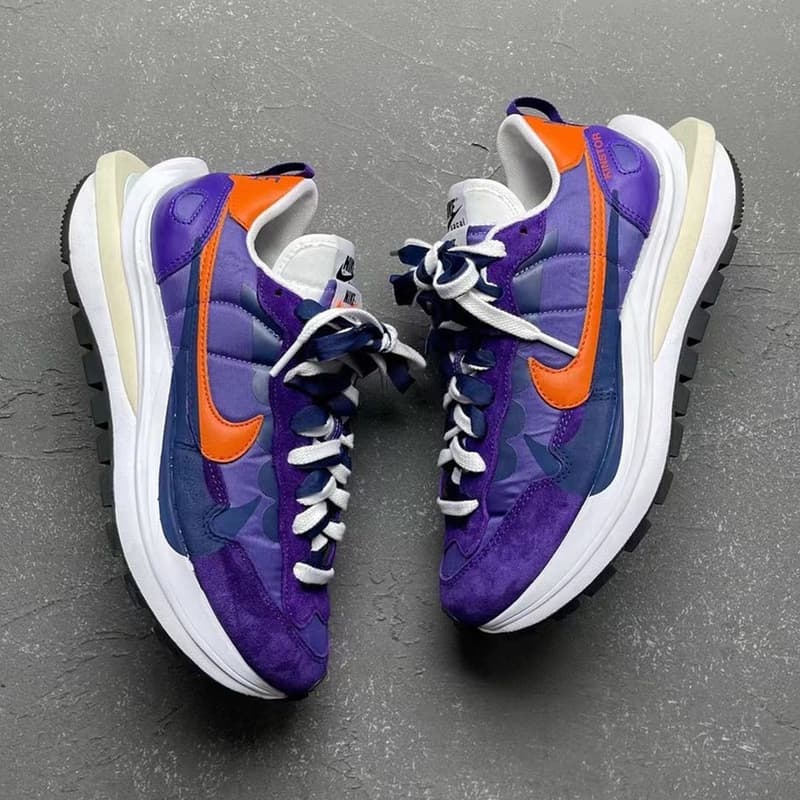 sacai x Nike VaporWaffle 最新聯名配色「Dark Iris」近賞圖輯再曝光