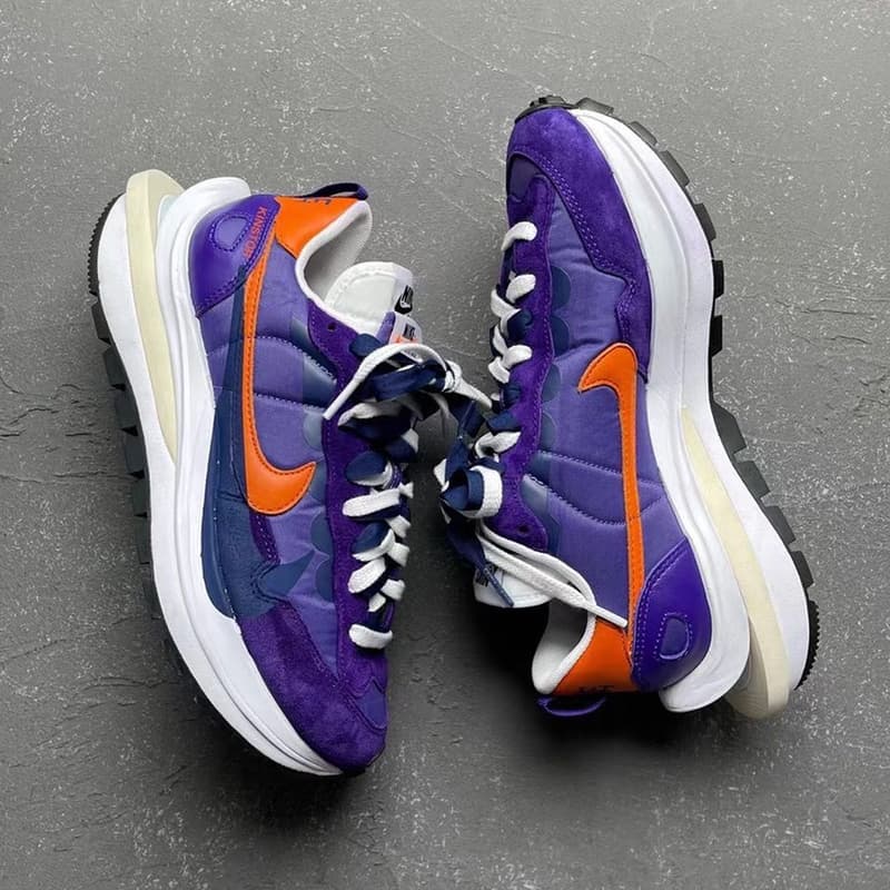 sacai x Nike VaporWaffle 最新聯名配色「Dark Iris」近賞圖輯再曝光