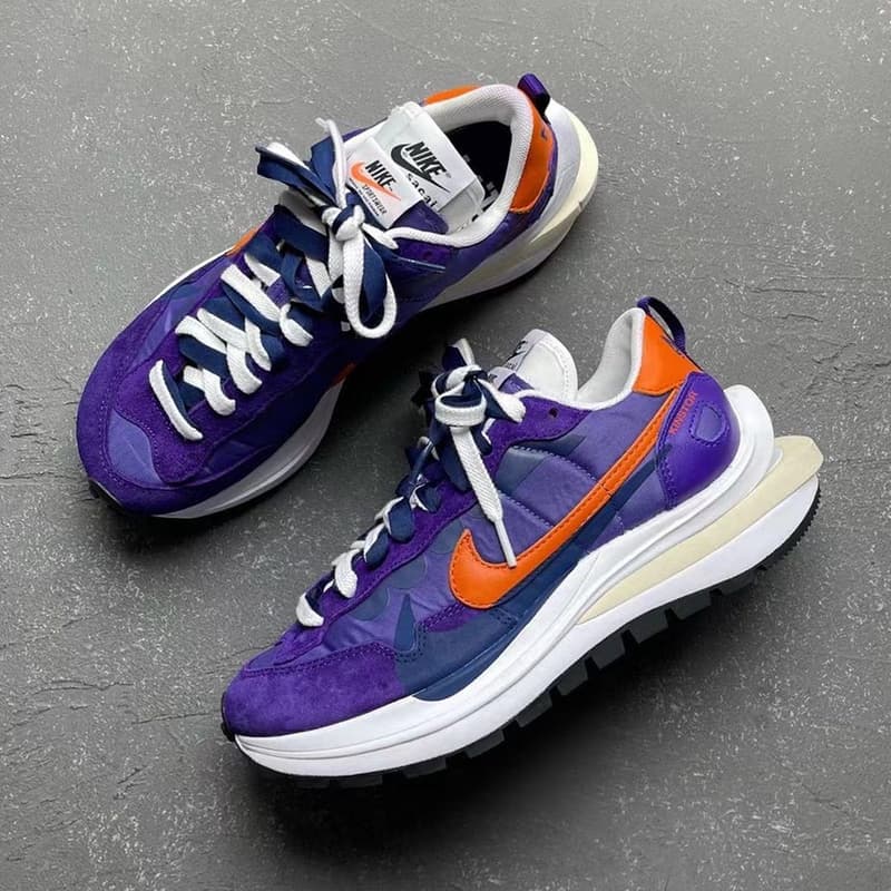 sacai x Nike VaporWaffle 最新聯名配色「Dark Iris」近賞圖輯再曝光