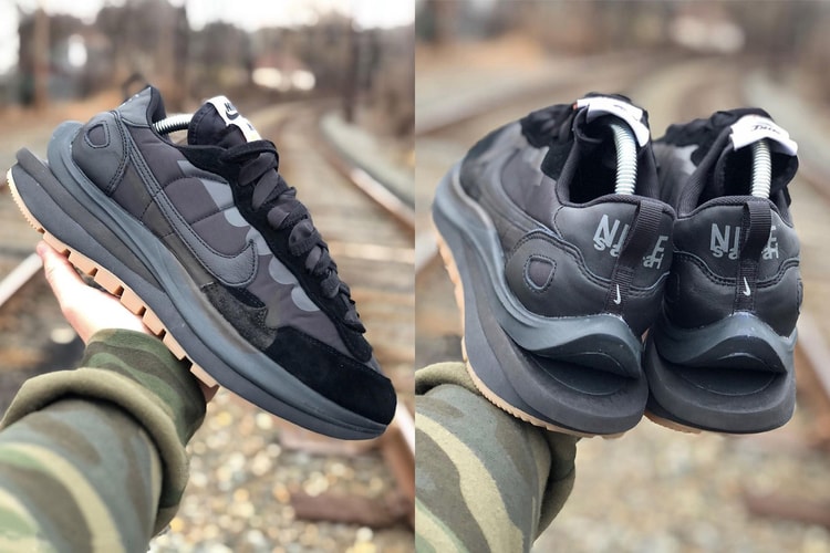 sacai x Nike Vaporwaffle 全新「Nylon Black」配色率先曝光