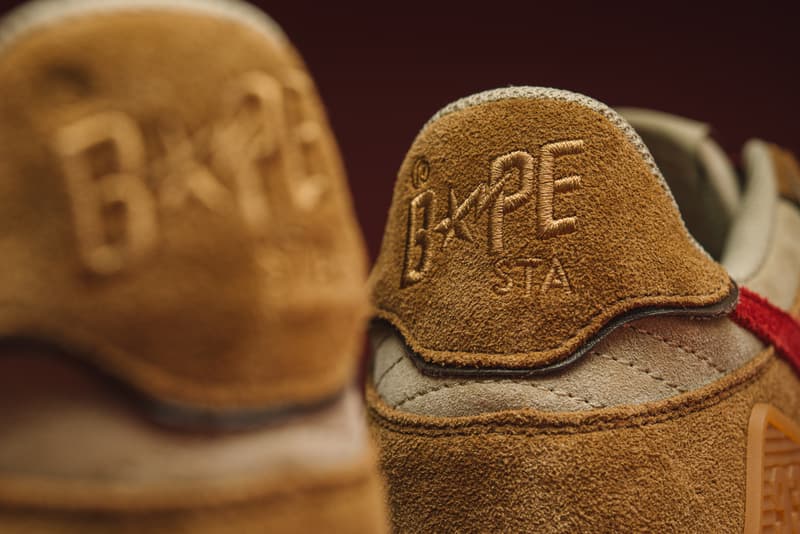 近赏 A BATHING APE 全新 BAPE SK8 STA「WHEAT & RED」配色