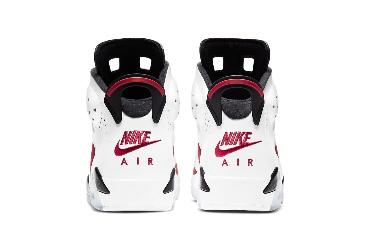 Air Jordan 6 全新復刻鞋款「Carmine」官方圖輯、發售情報正式公開