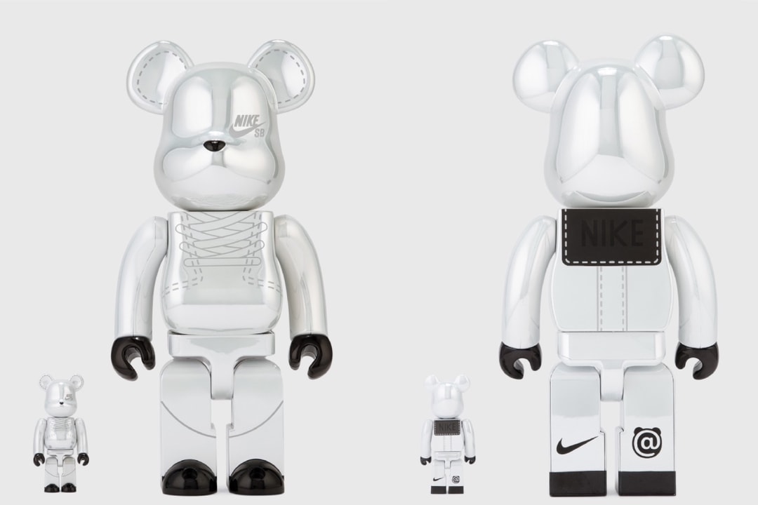 BE@RBRICK NIKE SB 2020 WHITE 100％ & 400％（BE@RBRICK | BEARBRICK  