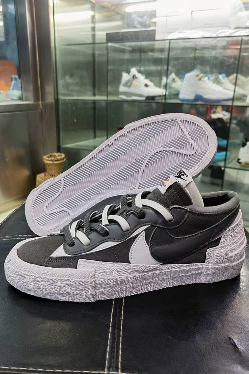 率先近賞 sacai x Nike Blazer Low 全新聯乘黑灰配色