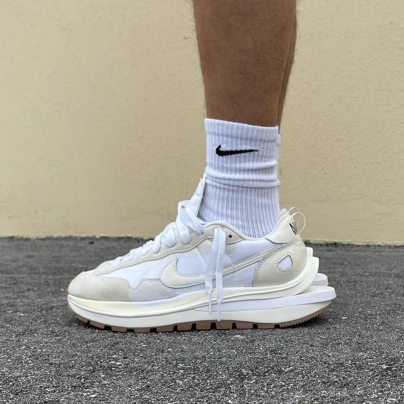 sacai x Nike Vaporwaffle 最新聯名配色「Sail」上腳圖輯率先曝光