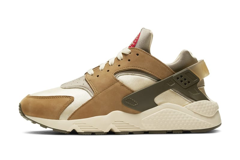 Stüssy x Nike Air Huarache LE「Desert Oak」聯乘鞋款官方圖輯公佈