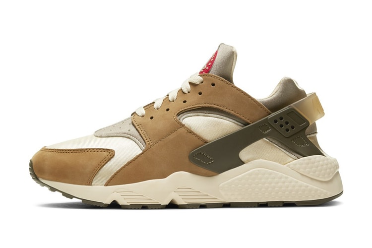 Stüssy x Nike Air Huarache LE「Desert Oak」聯乘鞋款官方圖輯公佈