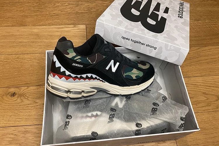 BAPE x New Balance 2002R 最新聯名系列實鞋率先曝光
