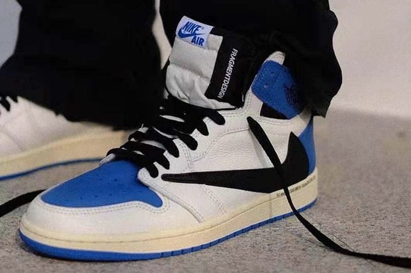 率先上腳 fragment design x Travis Scott x Air Jordan 1 三方聯名鞋款