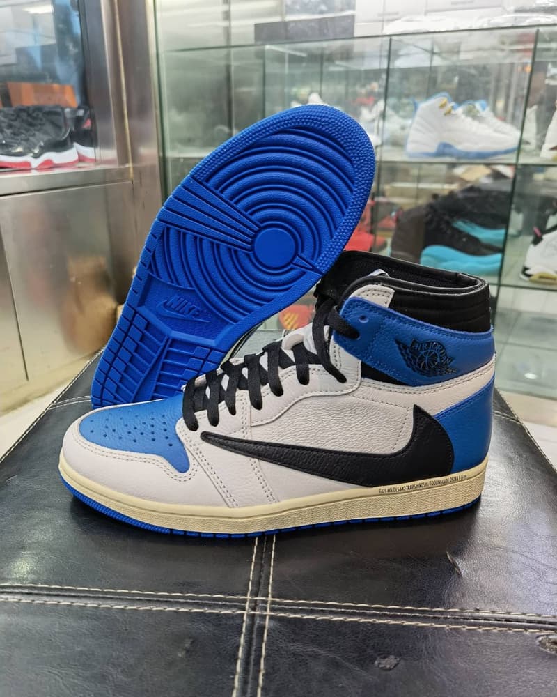 率先近賞 fragment design x Travis Scott x Air Jordan 1 三方聯名鞋款