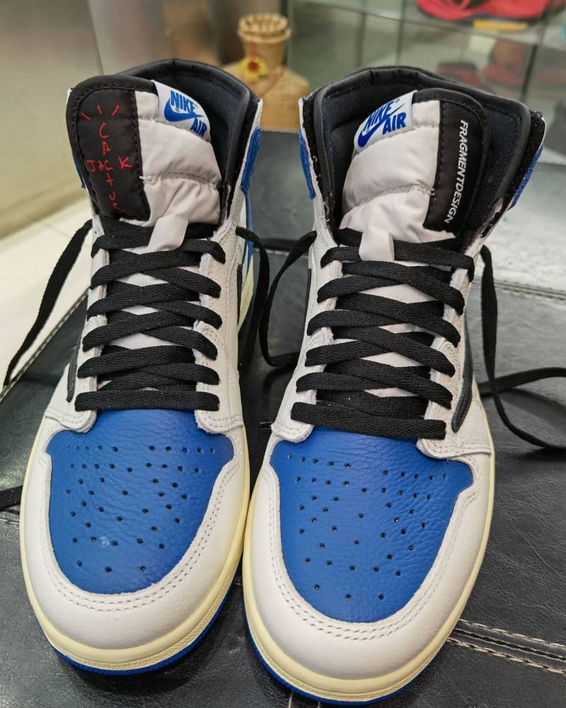 率先近賞 fragment design x Travis Scott x Air Jordan 1 三方聯名鞋款