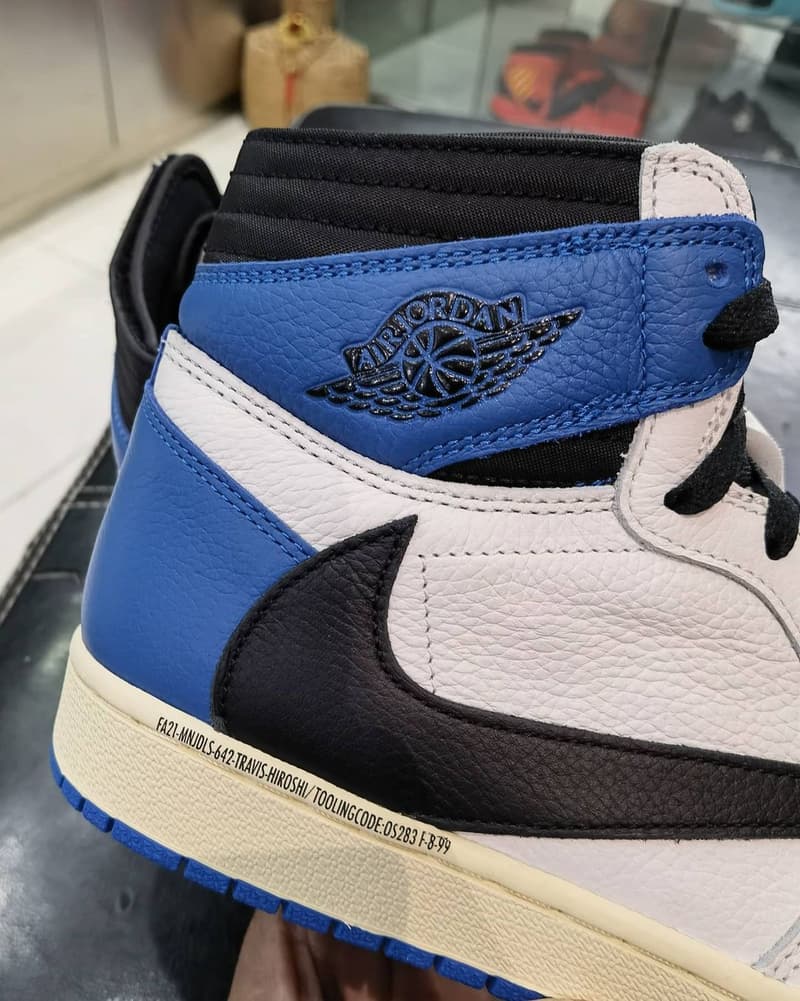 率先近賞 fragment design x Travis Scott x Air Jordan 1 三方聯名鞋款