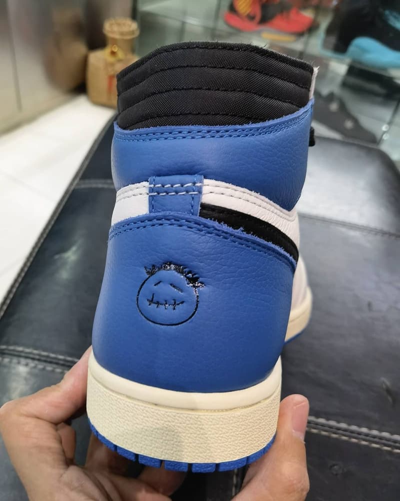 率先近賞 fragment design x Travis Scott x Air Jordan 1 三方聯名鞋款