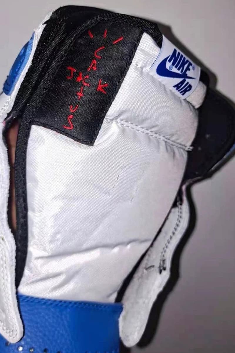 fragment design x Travis Scott x Air Jordan 1 三方聯名鞋款率先曝光