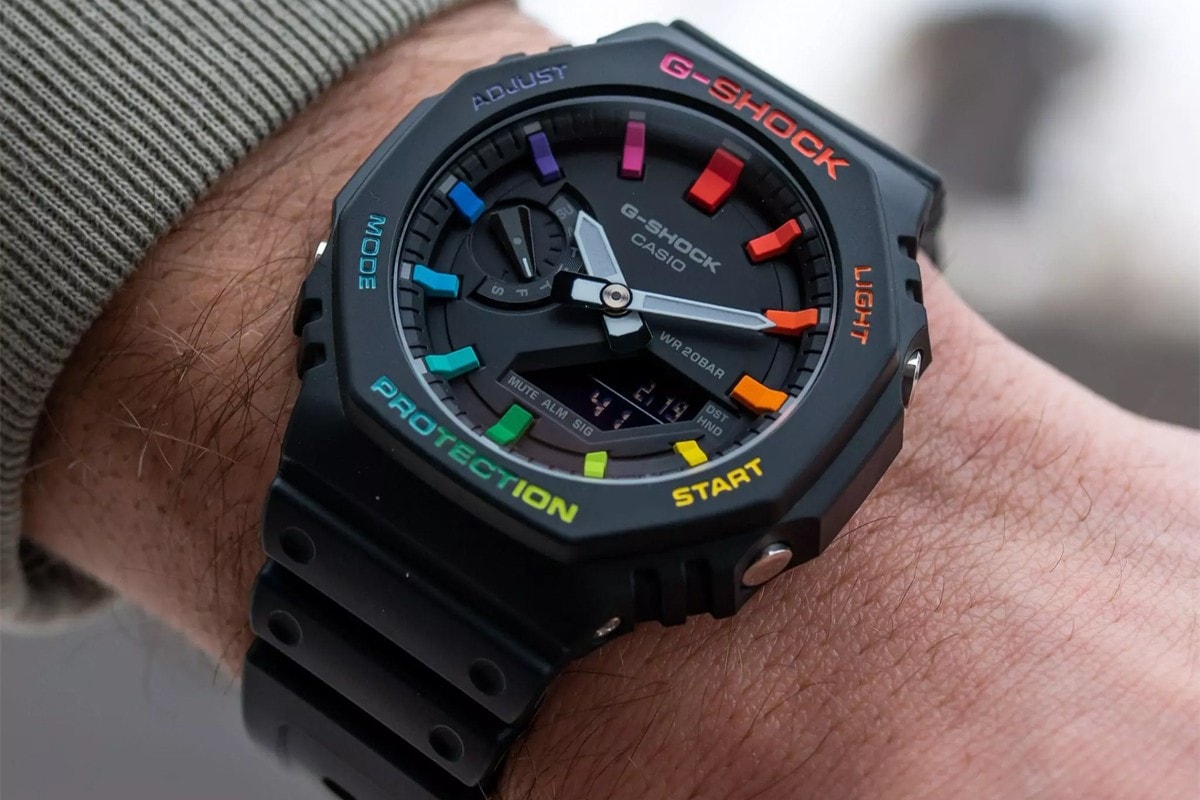The Dial Artist 打造兩款全新「彩虹」樣式 G-Shock GA-2100 定製錶款
