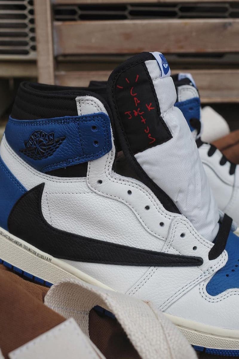 再次近賞 fragment design x Travis Scott x Air Jordan 1 三方聯名鞋款