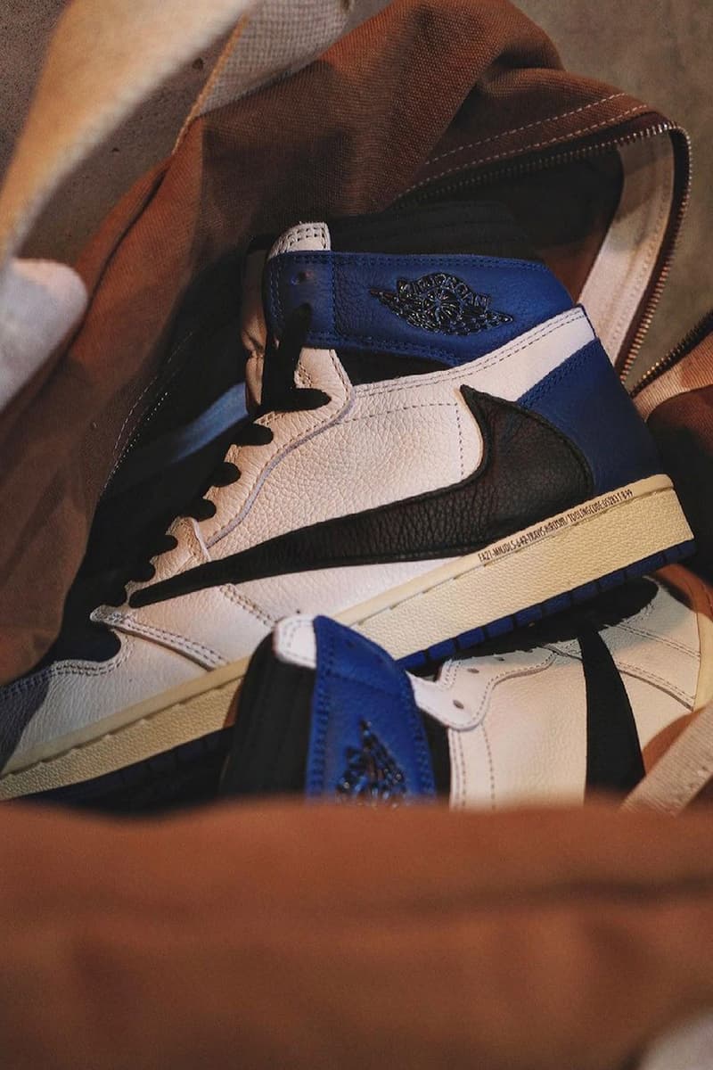 再次近賞 fragment design x Travis Scott x Air Jordan 1 三方聯名鞋款