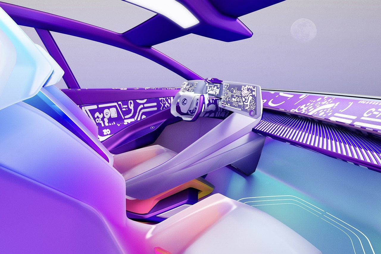 雷克萨斯邀请艺术家 Ondrej Zunka 为 LF-Z 电动概念车设计虚拟内饰