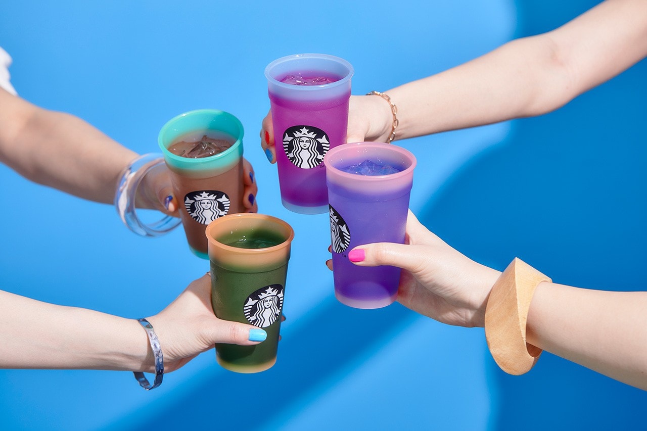 Starbucks Japan 推出「NOFILTER」四款冷飲變色杯具