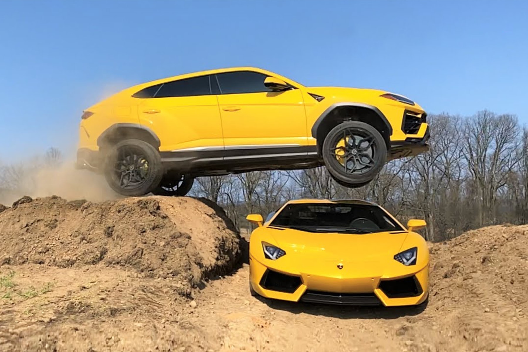 網民展示駕駛 Lamborghini Urus 飛越 Aventador 驚險場面
