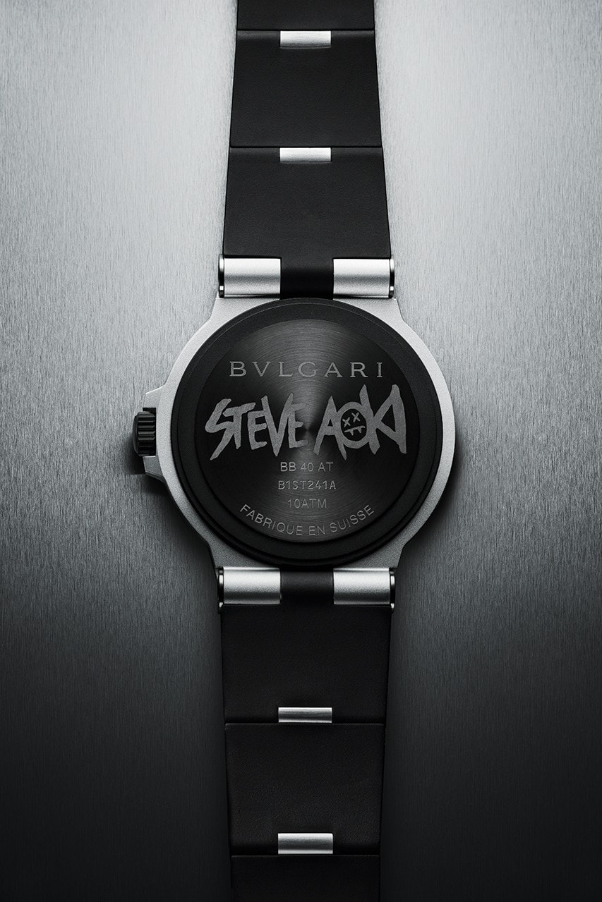 BVLGARI 攜手 Steve Aoki 推出全新鋁合金物料別注錶款