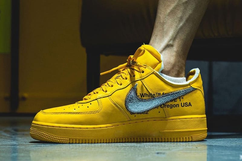 率先預覽 Off-White™ x Nike Air Force 1 最新配色「University Gold」