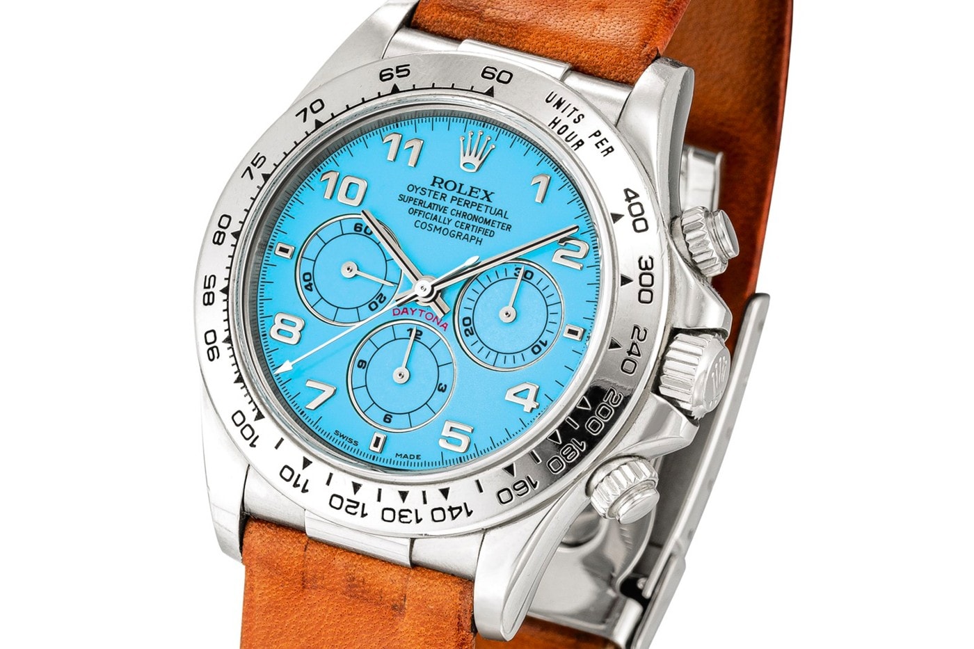 極罕有綠松石錶盤白金材質錶殼 Rolex Daytona 拍賣 $310 萬美元