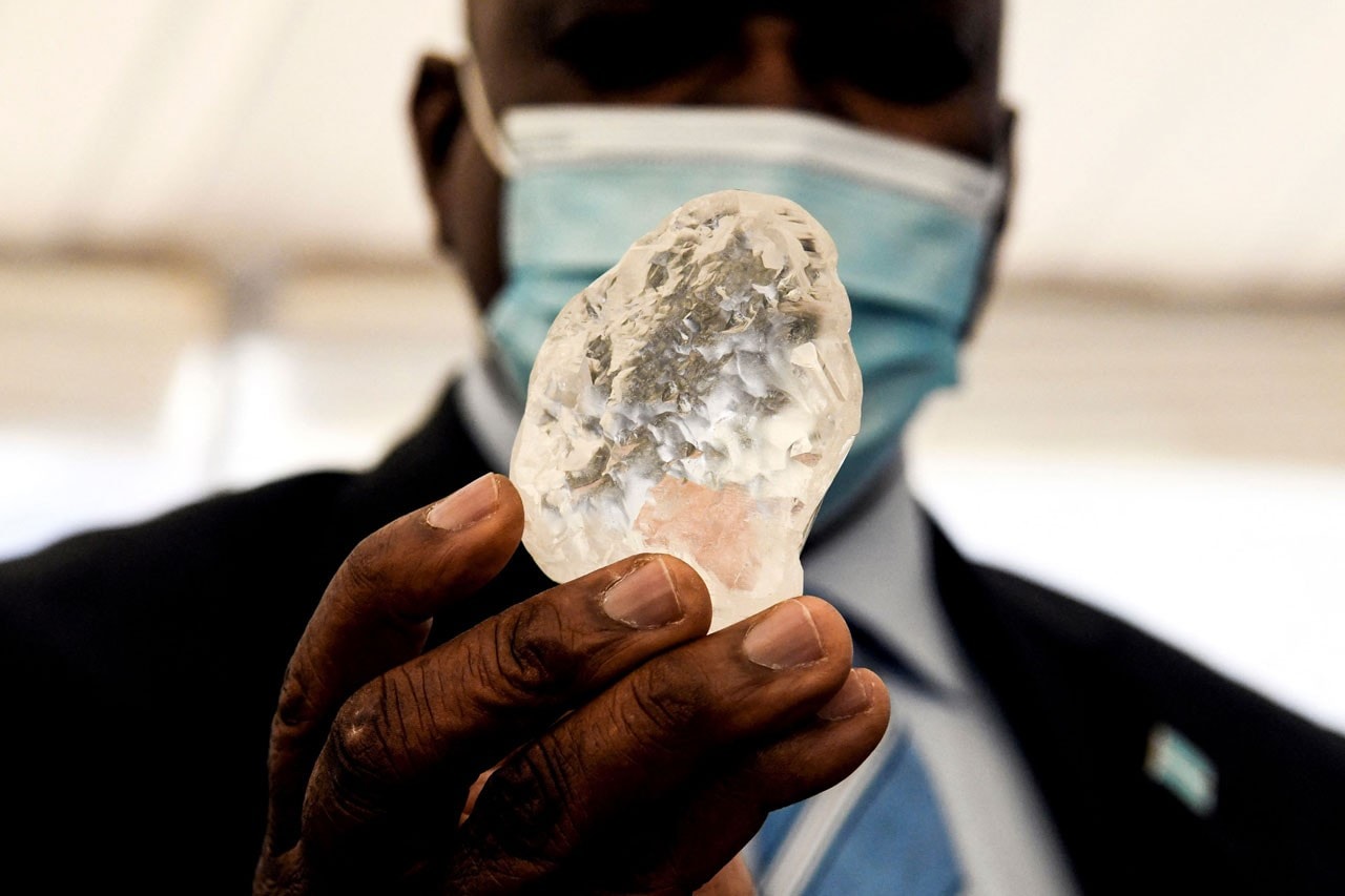 非洲波茨瓦納政府宣佈開採出全球第三大鑽石原石