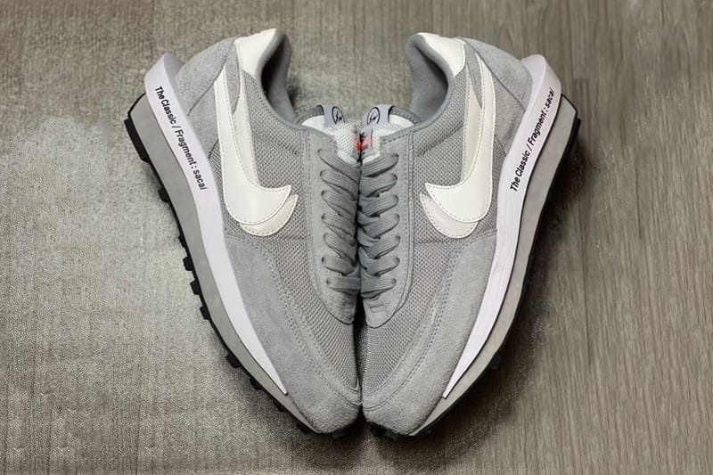 再次近賞 fragment design x sacai x Nike LDWaffle 三方聯乘鞋款「灰白」配色