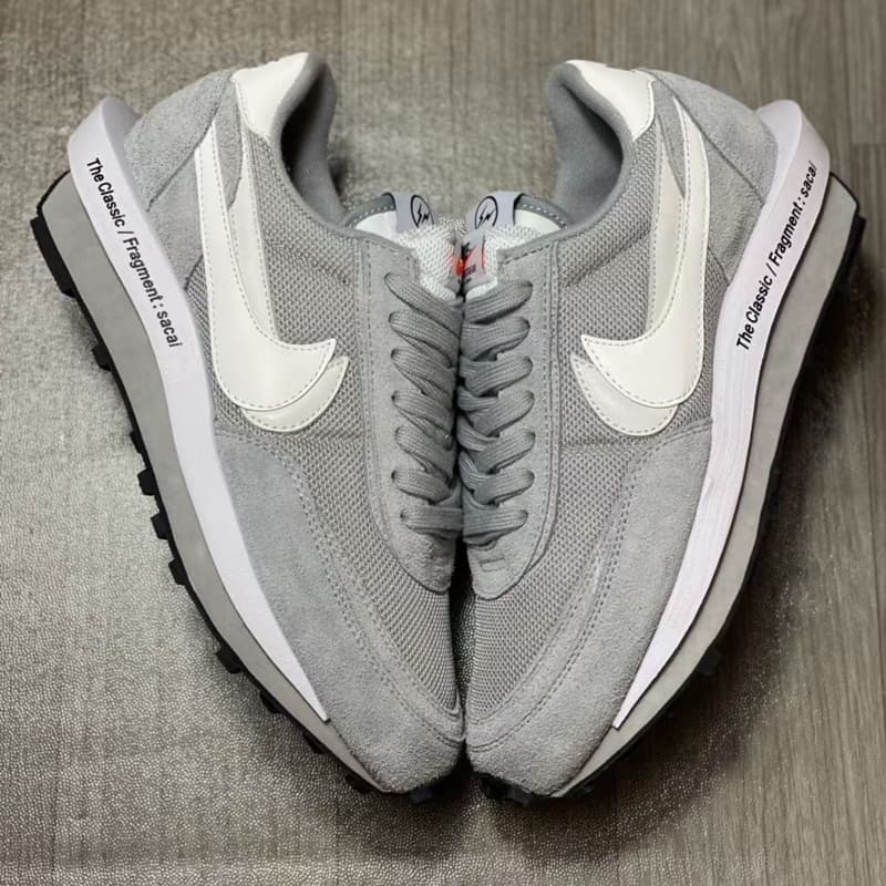 再次近賞 fragment design x sacai x Nike LDWaffle 三方聯乘鞋款「灰白」配色