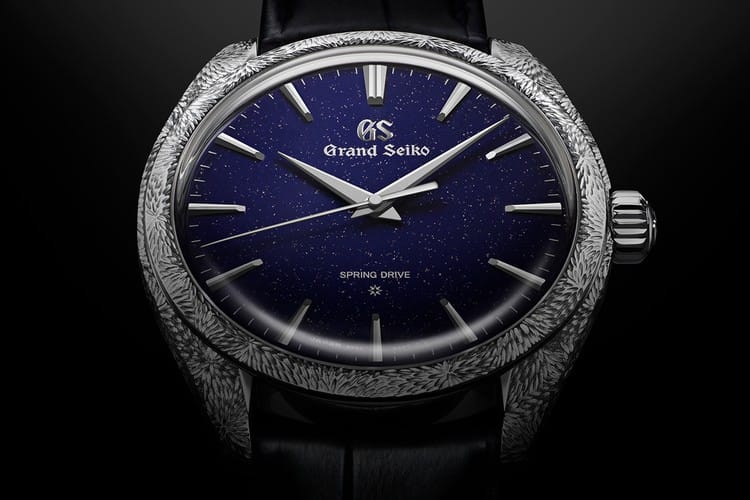 Grand Seiko 推出要價 $79,000 美元白金雕刻 Spring Drive 錶款