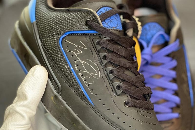 率先近賞 Off-White™ X Air Jordan 2 Low 黑藍配色聯名鞋款