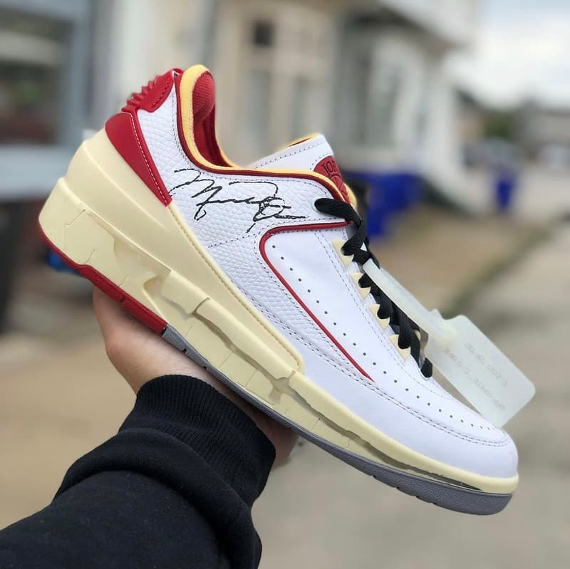 近賞 Off-White™ x Air Jordan 2 Low 白紅配色清晰圖輯