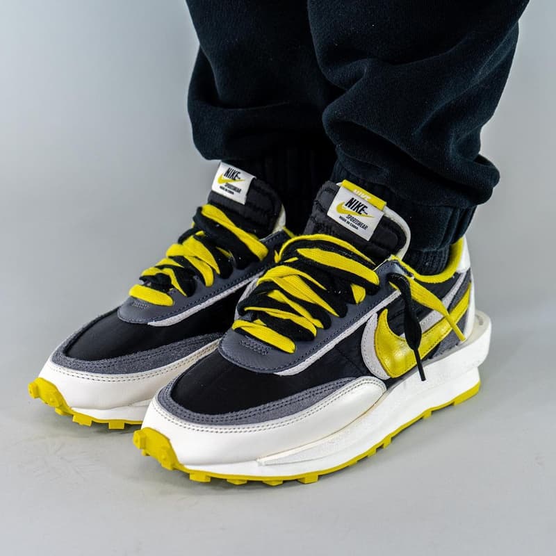 再次近賞 UNDERCOVER x sacai x Nike LDWaffle「Bright Citron」三方聯乘鞋款