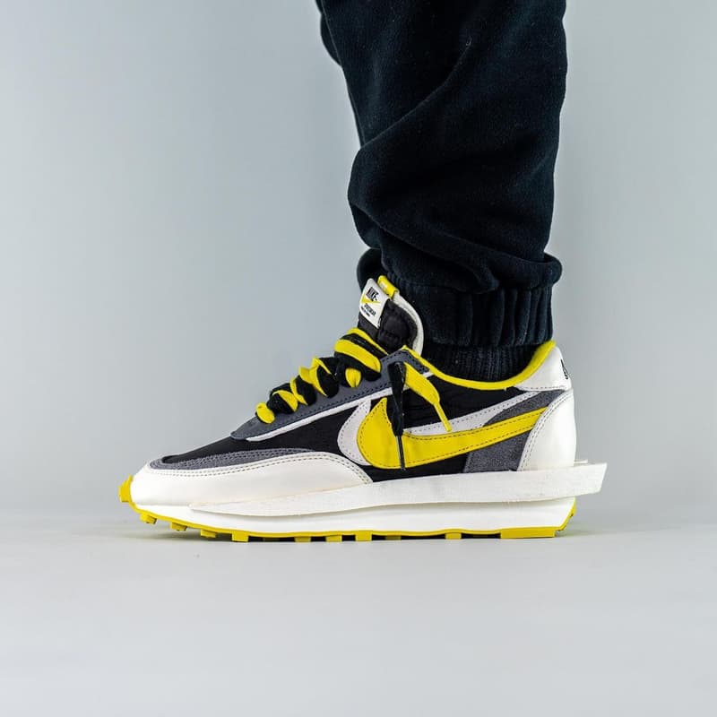 再次近賞 UNDERCOVER x sacai x Nike LDWaffle「Bright Citron」三方聯乘鞋款