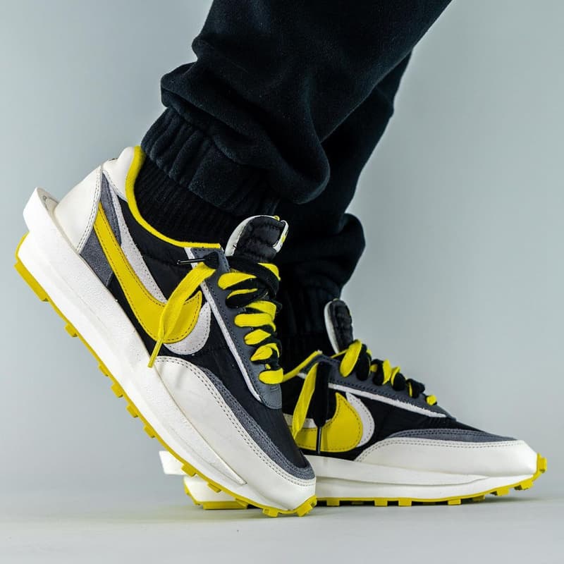 再次近賞 UNDERCOVER x sacai x Nike LDWaffle「Bright Citron」三方聯乘鞋款