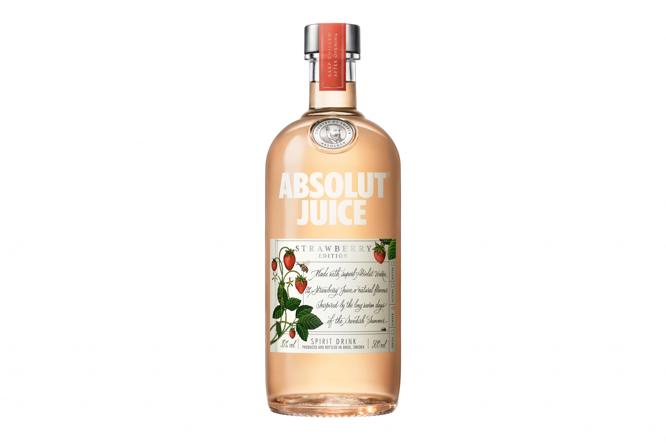 ABSOLUT JUICE 推出全新草莓风味配制酒