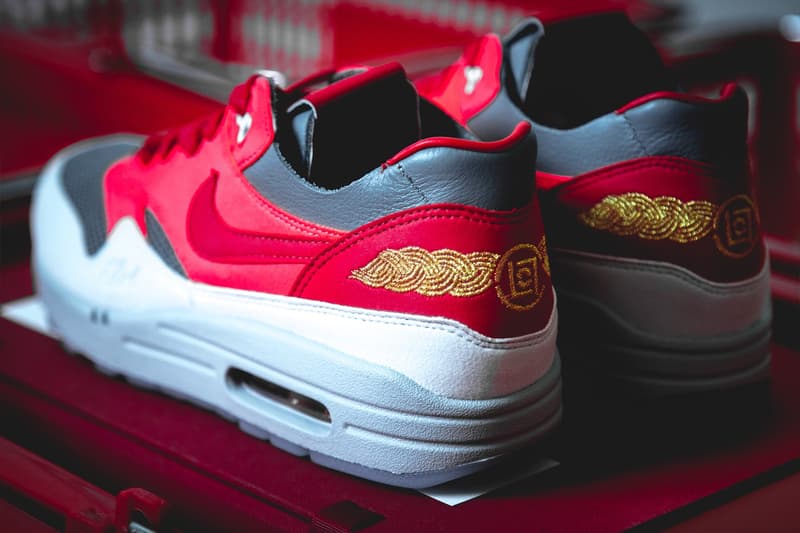 HYPEBEAST 完整近賞 CLOT x Nike Air Max 1 最新配色「K.O.D. Solar Red」