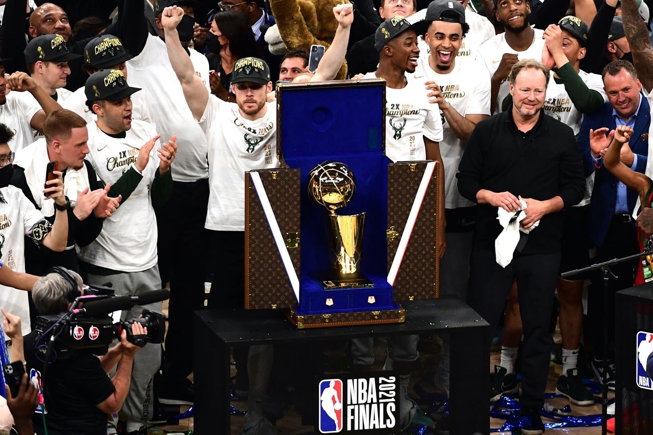 Louis Vuitton 官方訂製 NBA 總冠軍獎盃旅行箱正式登場
